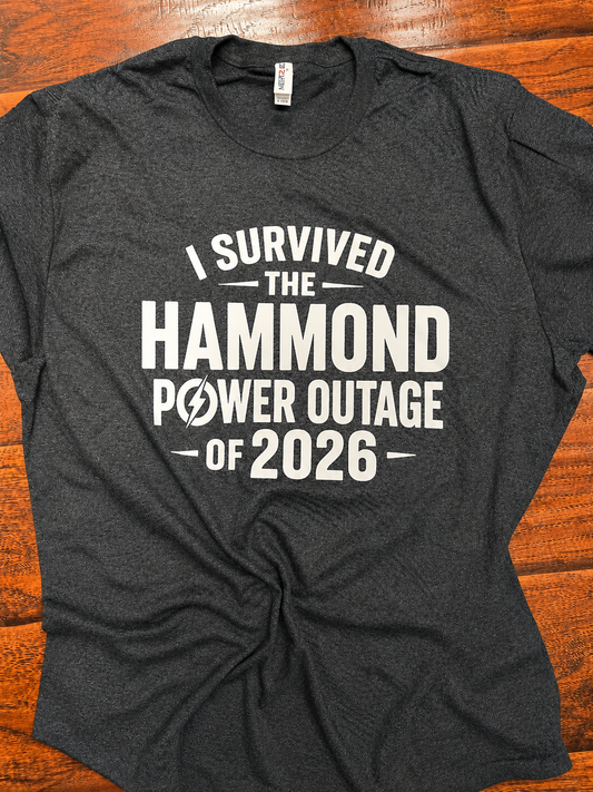 I Survived the Power Outage of 2026 TShirt - Multiple Cities
