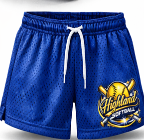 Highland Softball Mesh Shorts