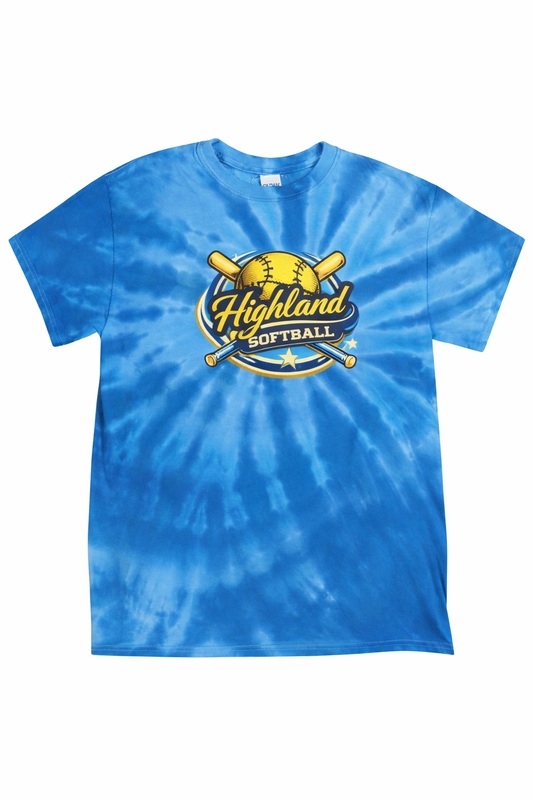 Highland Softball Tie Dye TShirt