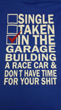 Garage t-shirt for race cars
