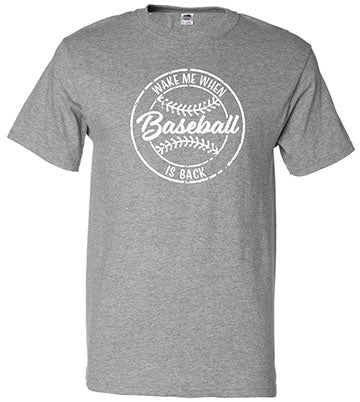 Wake Me When Baseball is Back T-Shirt
