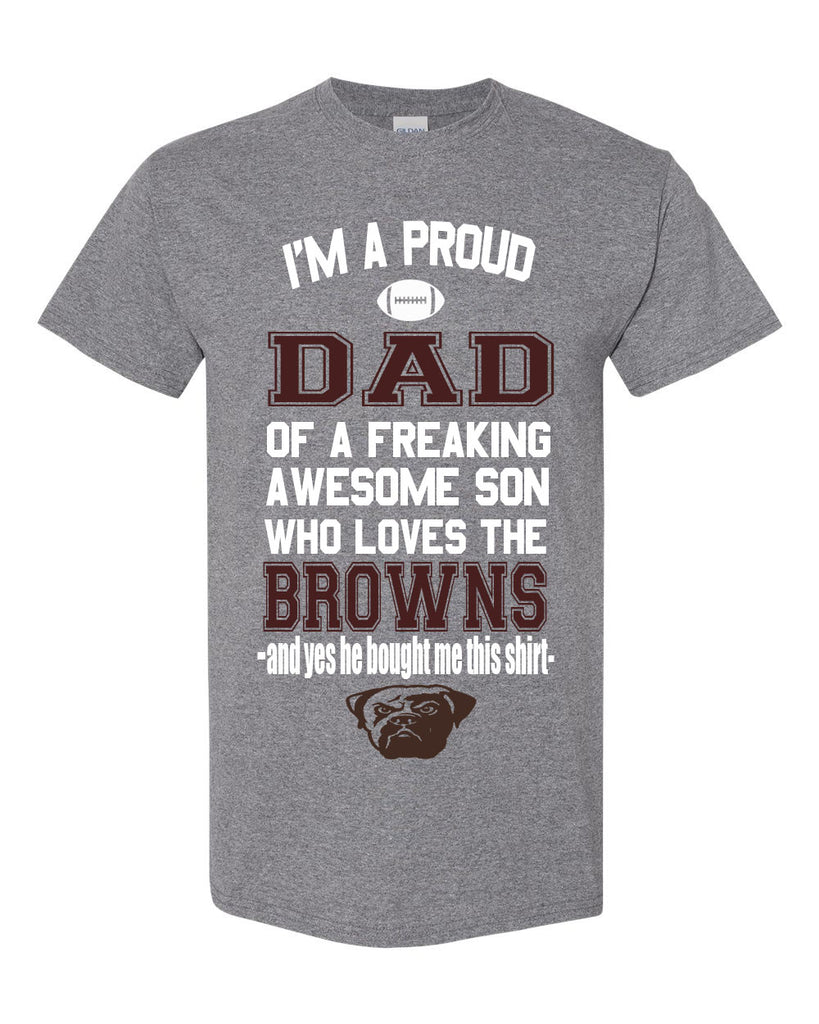Cleveland Browns Proud Dad Son T-Shirt