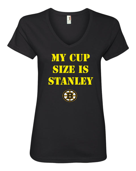 My Cup Size is Stanley Tampa Bay Lightning Women's Vneck T-Shirt – The  Junkyard