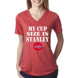 My Cup Size is Stanley Washington Capitals Ladies Vneck t-shirt