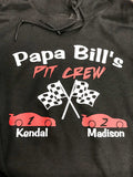 Grandpa's Pit Crew - Grandkids Hoodie or Papa or Uncle