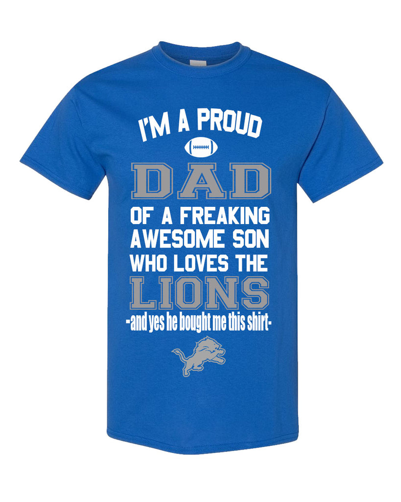 Detroit Lions Proud Dad Son T-Shirt