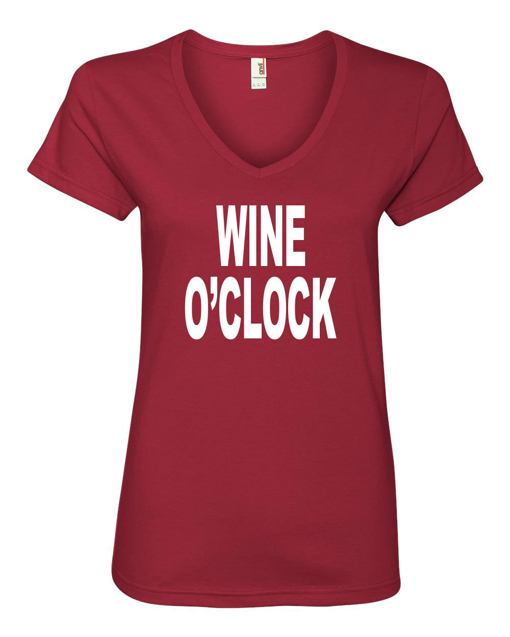Vino O'Clock Women's V-neck T-shirt