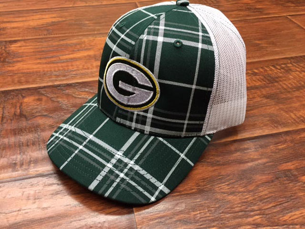 Green Bay Packers Plaid Trucker Style Hat – The Junkyard