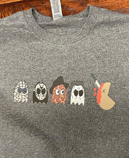 Pac Man Halloween T-Shirt with Ghosts