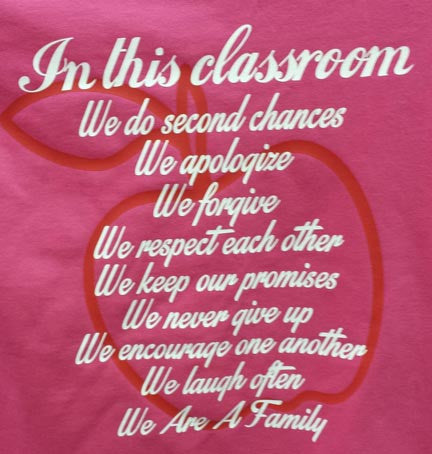 Teacher t-shirt Hot Pink Classroom gift