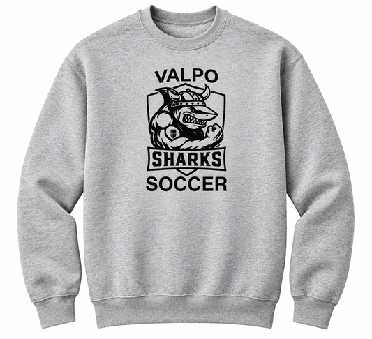 Valpo Soccer Sharks Crewneck Sweatshirt