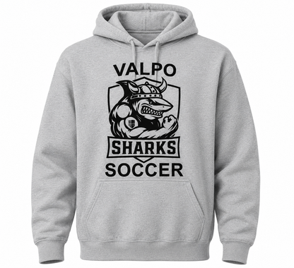 Valpo Soccer Sharks Hooded Sweatshirt