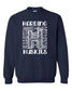 Harding "H" Crewneck Navy Sweatshirt