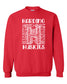 Harding "H" Crewneck Red Sweatshirt