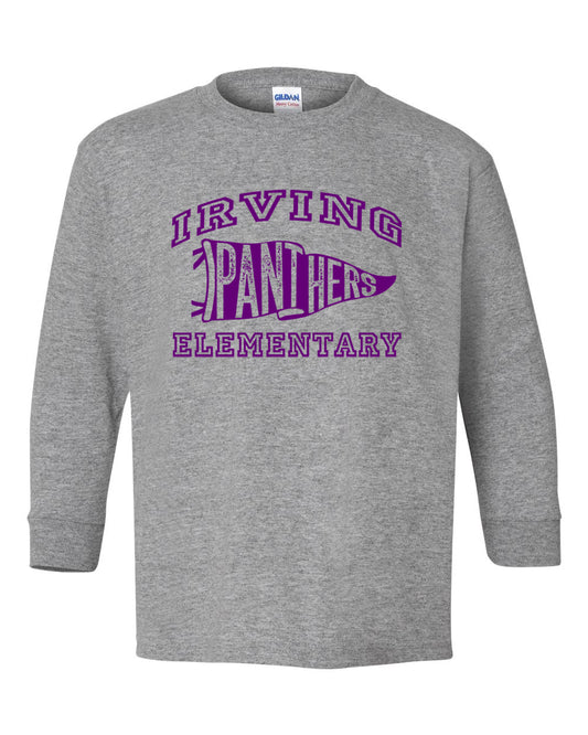 Irving Pennant Grey Long Sleeve T-Shirt