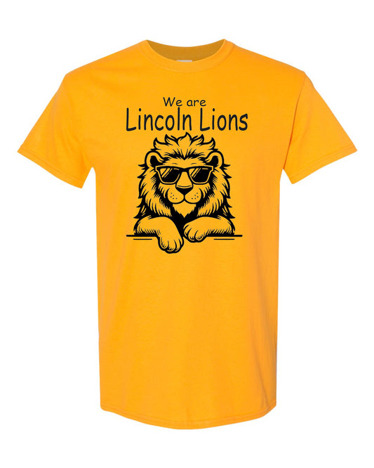 We Are Lincoln Lions Gold T-Shirt