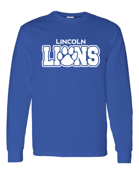 Lincoln Lions Royal LS Tee