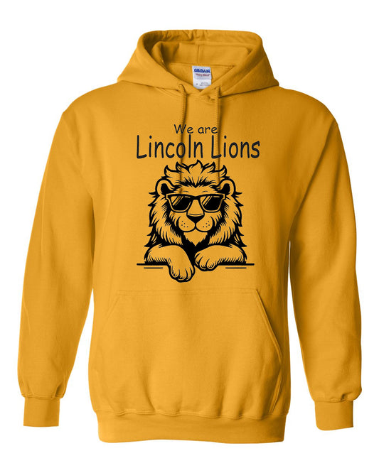 We Are Lincoln Lions Gold Hoodie