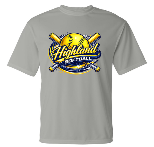 Highland Softball Poly TShirt
