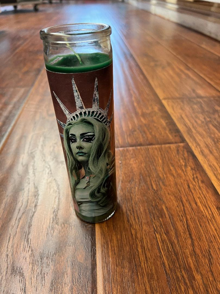 Chappell Roan Statue of Liberty Prayer Candle