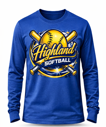 Highland Softball Long Sleeve TShirts