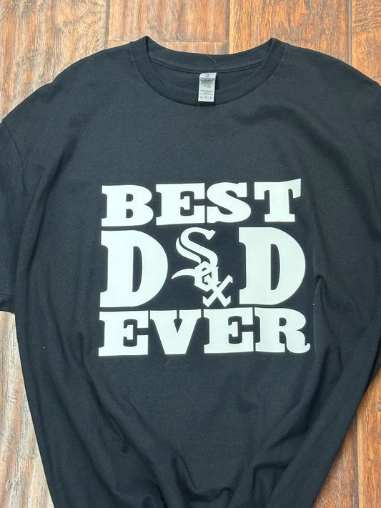 Best Dad Ever White Sox T-Shirt