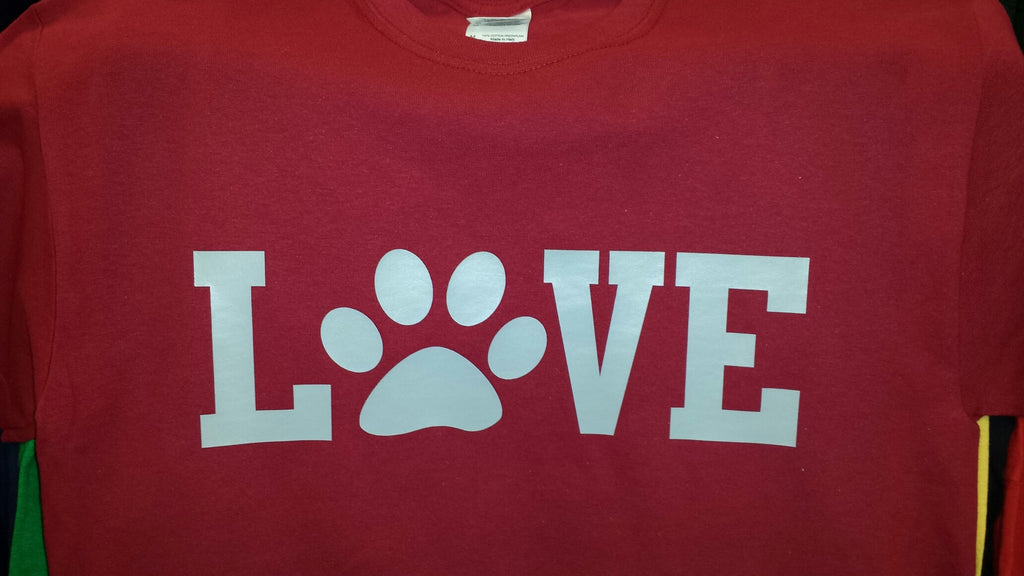 Pet Lover t-shirt Puppy love paw dog cat Best Friend love