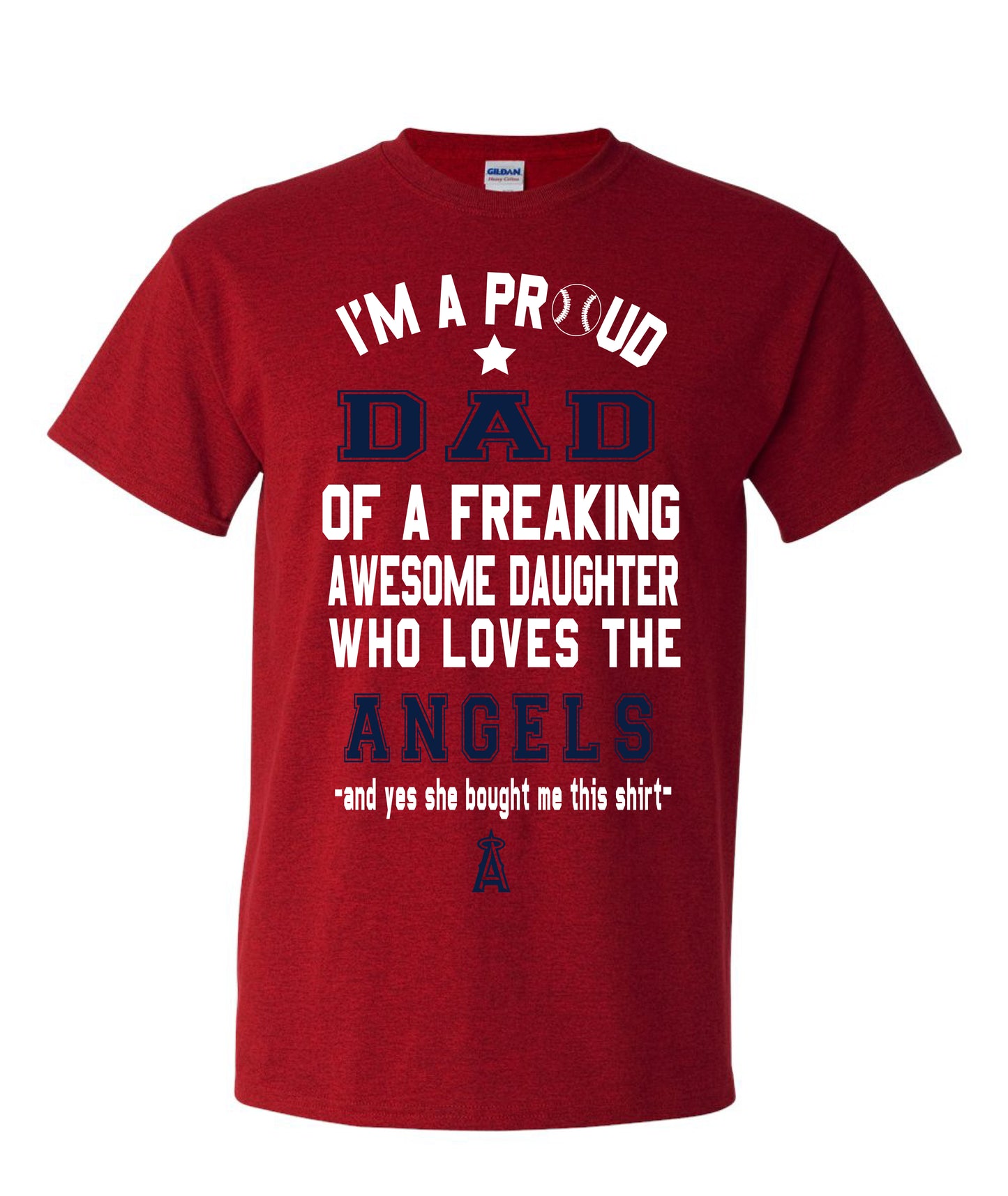 Los Angeles Angels Dad Daughter T-Shirt