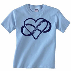Blue Lives Matter Infinity Heart T-Shirt