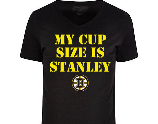 My Cup Size is Stanley Boston Bruins t-shirt