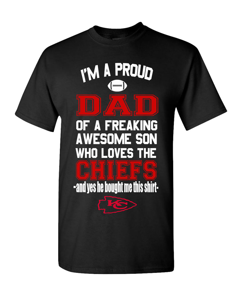 Kansas City Chiefs Proud Dad Son T-Shirt