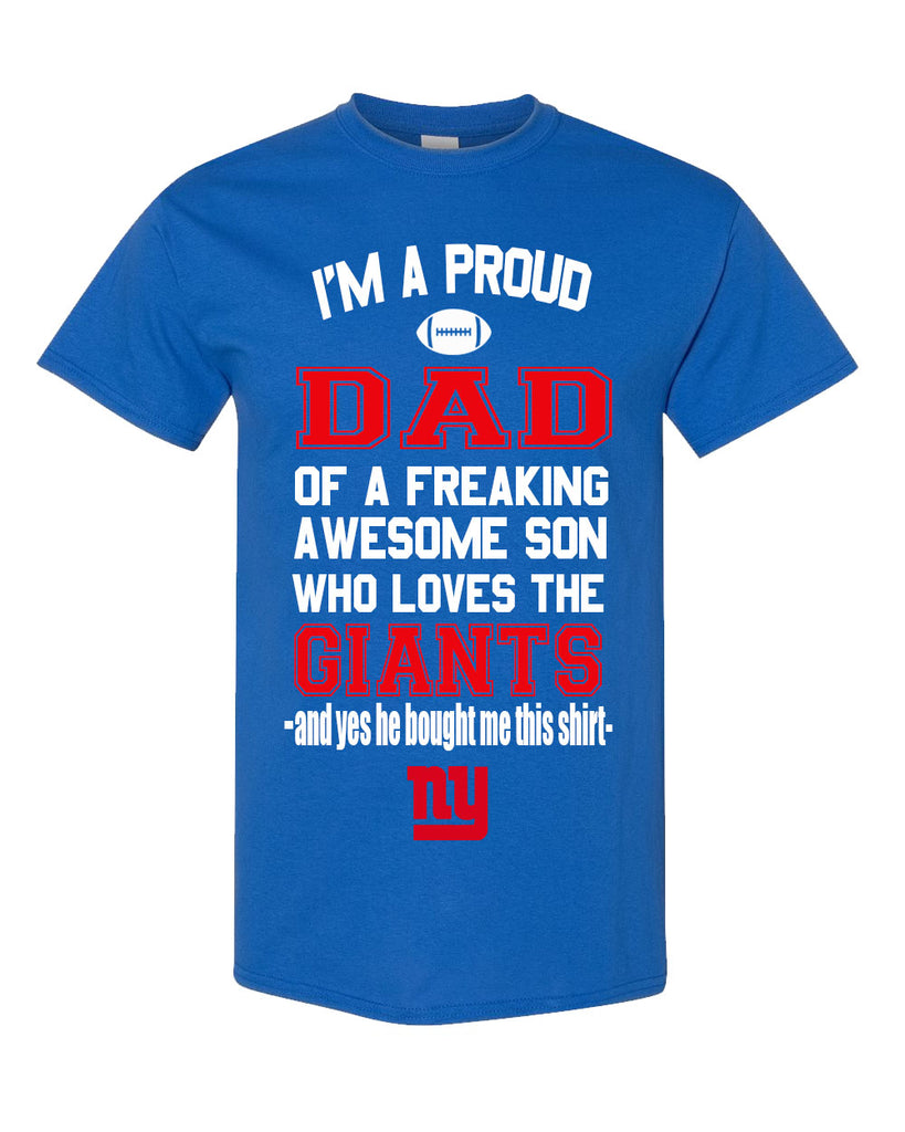 NY Giants Proud Dad Son T-Shirt