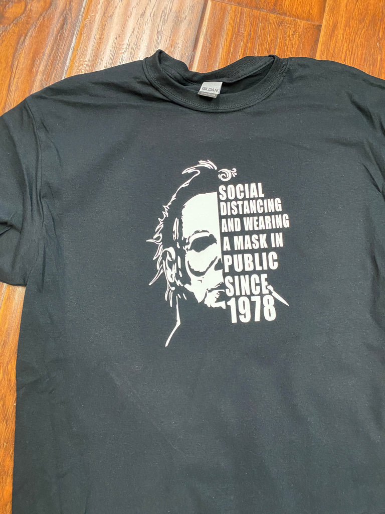 Michael Myers Halloween Social Distancing T-Shirt