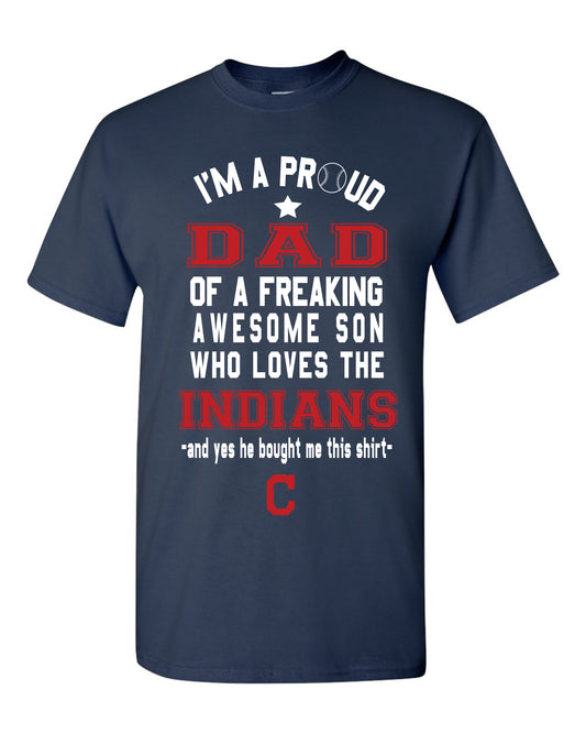 Cleveland Indians Dad Son T-Shirt