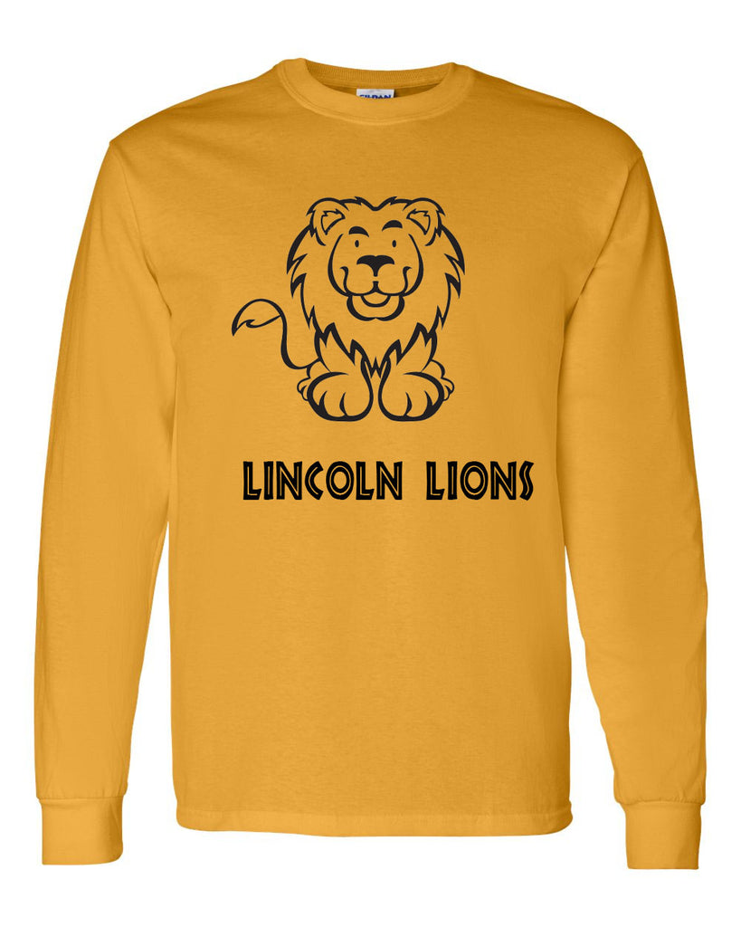 Lincoln Lions Gold LS Tee