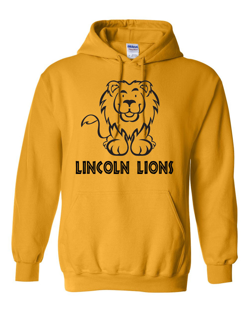 Lincoln Lions Gold Hoodie