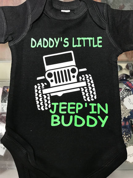 Daddy's Little Jeep'in Buddy Onesie