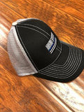 Police Blue Line Stripe Flag Trucker Style Hat