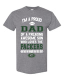 Green Bay Packers Proud Dad Son T-Shirt