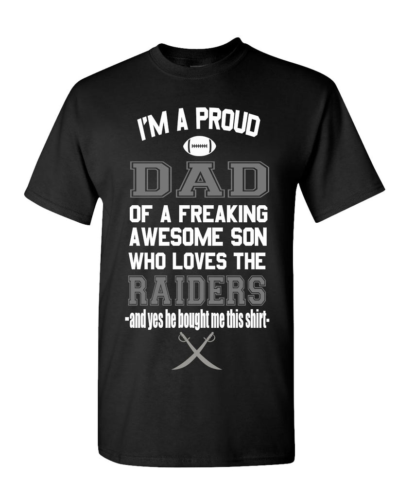 Las Vegas Raiders Proud Dad Son T-Shirt