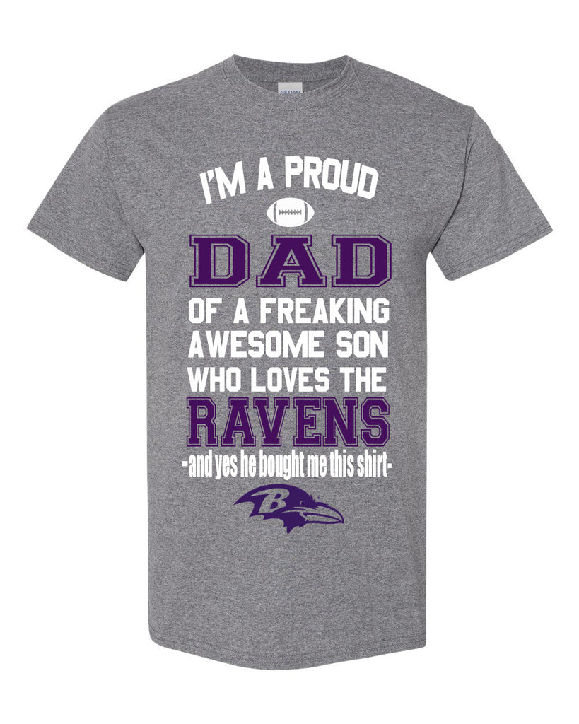 Baltimore Ravens Proud Dad Son T-Shirt