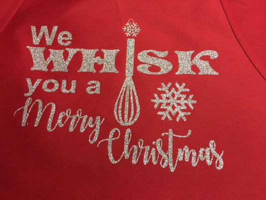 We WHISK you a Merry Christmas Apron