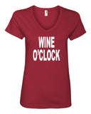 Vino O'Clock Women's V-neck T-shirt