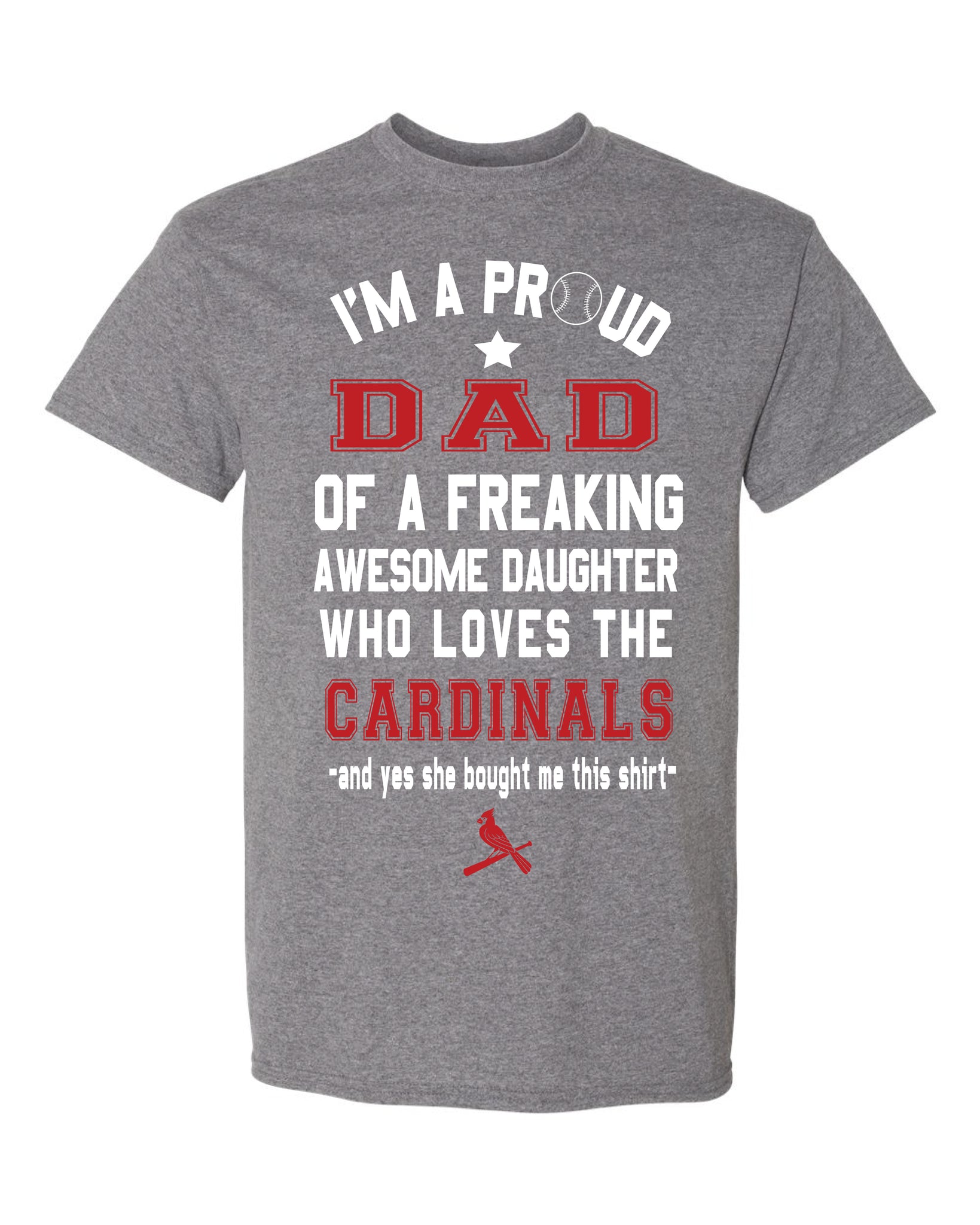 St. Louis Cardinals Number One Dad Shirt