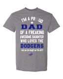 Los Angeles Dodgers Dad Daughter T-Shirt