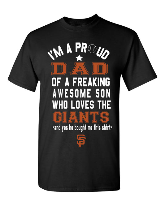 San Francisco Giants Dad Son T-Shirt