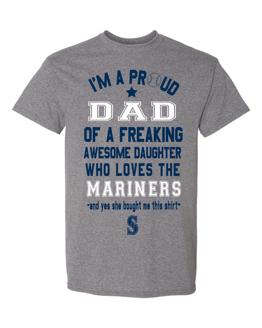 Seattle Mariners Dad Daughter T-Shirt