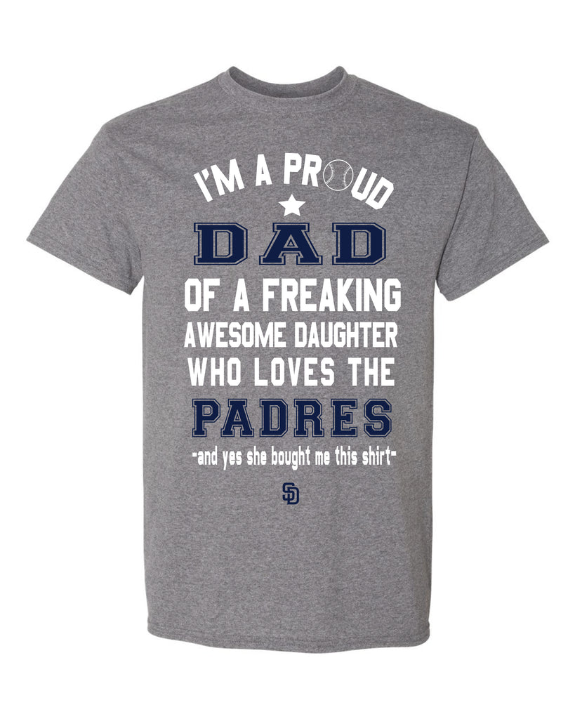 San Diego Padres Dad Daughter T-Shirt