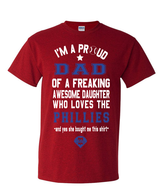 Philadelphia Philles Dad Daughter T-Shirt