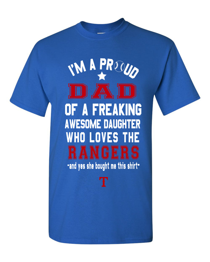 Texas Rangers Dad Daughter T-Shirt